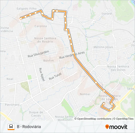 144 SALGADO FILHO Bus Line Map