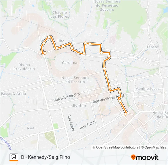 144 SALGADO FILHO Bus Line Map