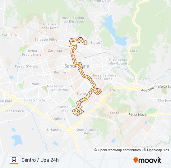 Mapa da linha 222 CASA DE SAÚDE de ônibus