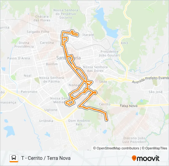 222 CASA DE SAÚDE Bus Line Map