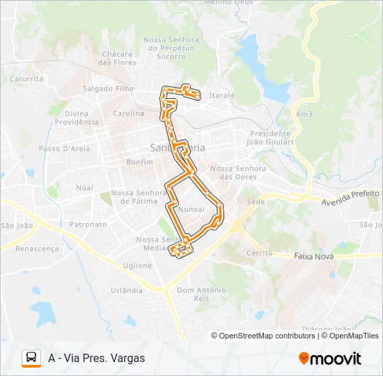 222 CASA DE SAÚDE Bus Line Map