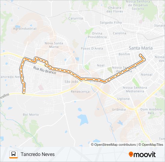 160 TANCREDO NEVES bus Line Map