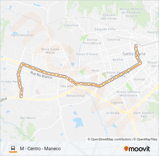 Mapa da linha 160 TANCREDO NEVES de ônibus