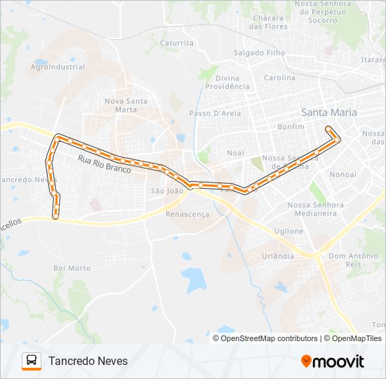 160 TANCREDO NEVES bus Line Map