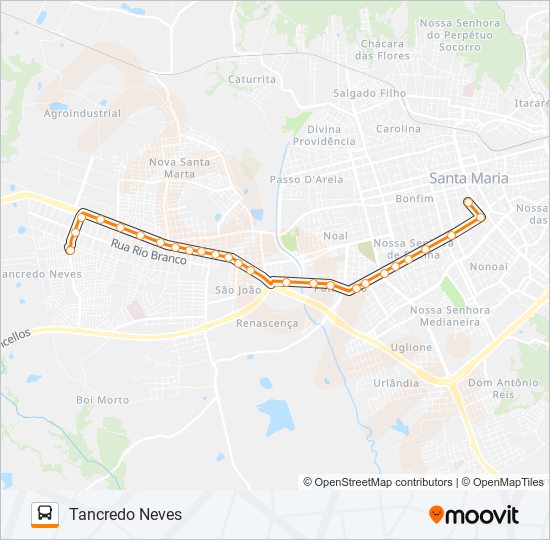 160 TANCREDO NEVES bus Line Map