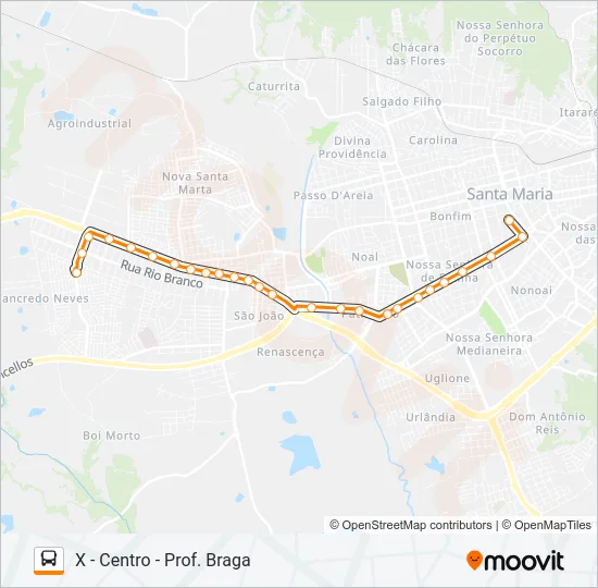 160 TANCREDO NEVES Bus Line Map