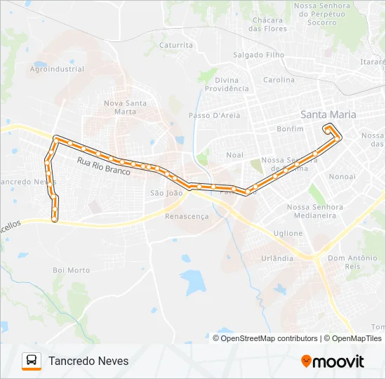 160 TANCREDO NEVES Bus Line Map