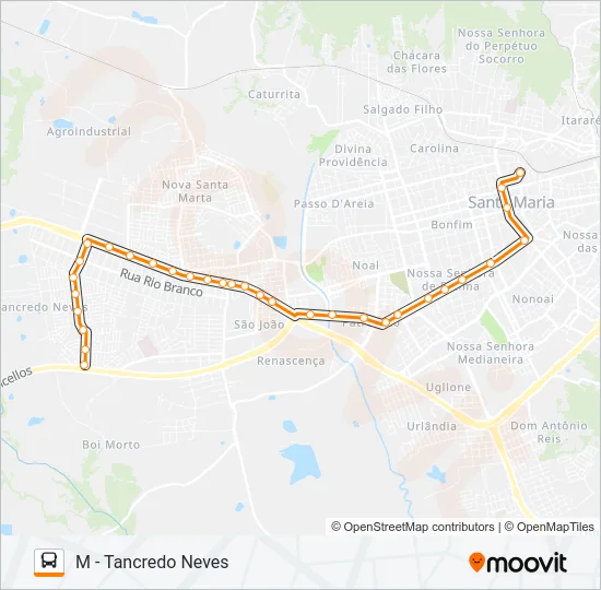 160 TANCREDO NEVES Bus Line Map