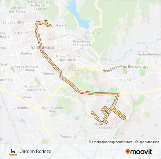 226 JARDIM BERLEZE Bus Line Map