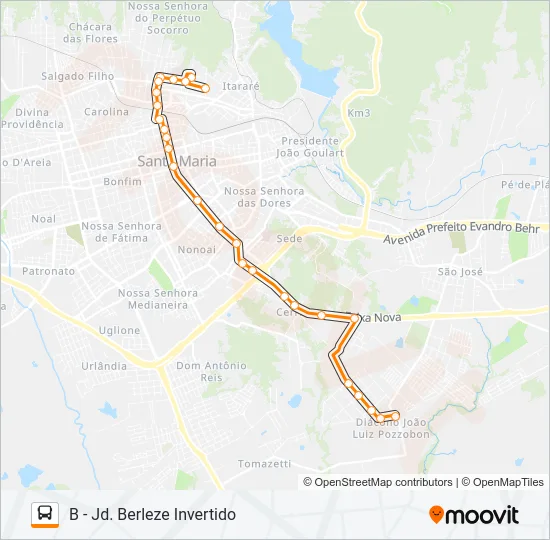 226 JARDIM BERLEZE Bus Line Map
