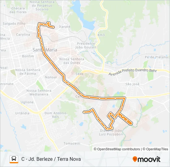 226 JARDIM BERLEZE Bus Line Map
