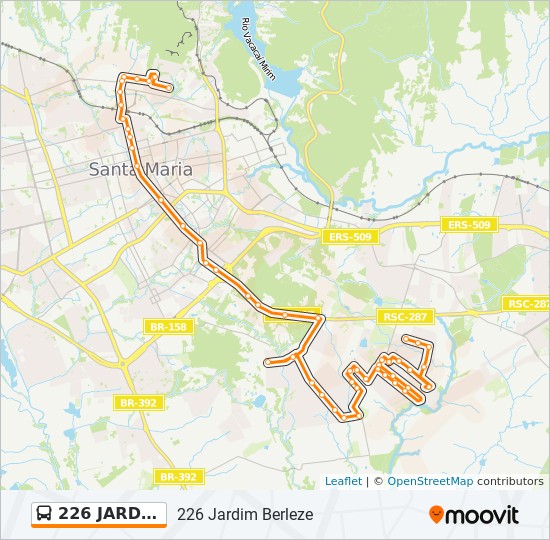 226 JARDIM BERLEZE bus Line Map