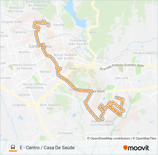 226 JARDIM BERLEZE Bus Line Map