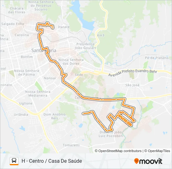 226 JARDIM BERLEZE Bus Line Map