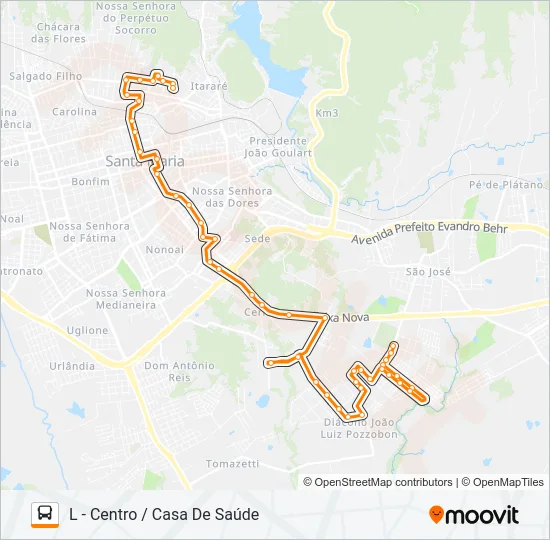 226 JARDIM BERLEZE Bus Line Map