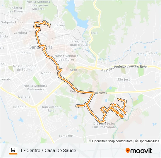 226 JARDIM BERLEZE Bus Line Map