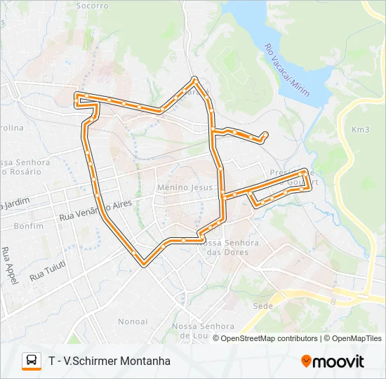 541 BRIGADA ITARARÉ Bus Line Map