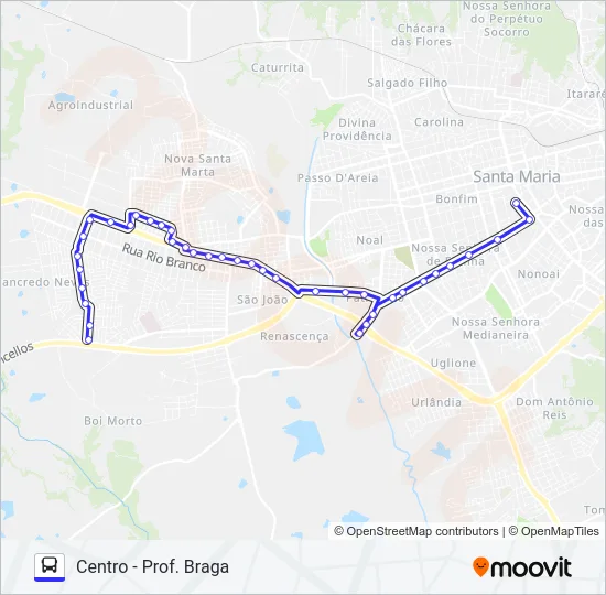 S160 TANCREDO NEVES Bus Line Map