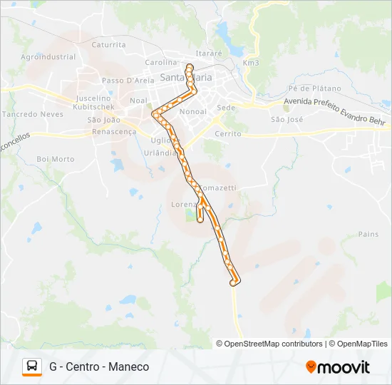 181 PASSO DAS TROPAS Bus Line Map