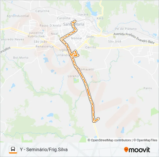 181 PASSO DAS TROPAS Bus Line Map
