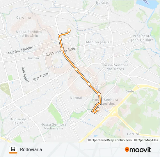 532 BIG / RODOVIÁRIA Bus Line Map