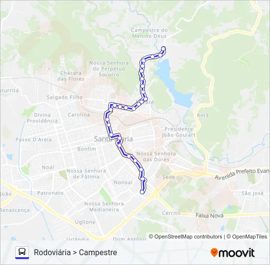 S541 BRIGADA ITARARÉ Bus Line Map