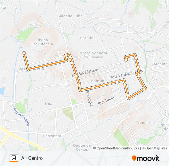 158 PARQUE / RIACHUELO Bus Line Map