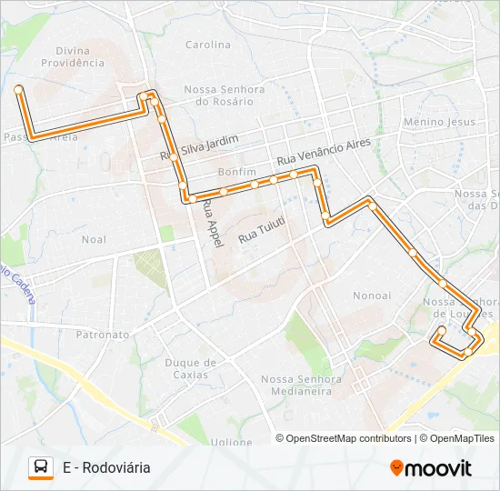 158 PARQUE / RIACHUELO Bus Line Map
