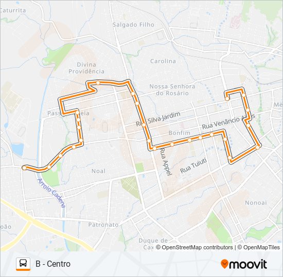 Mapa da linha 158 PARQUE / RIACHUELO de ônibus