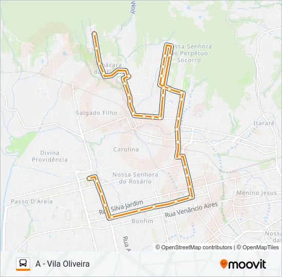 237 CHÁCARA DAS FLORES Bus Line Map