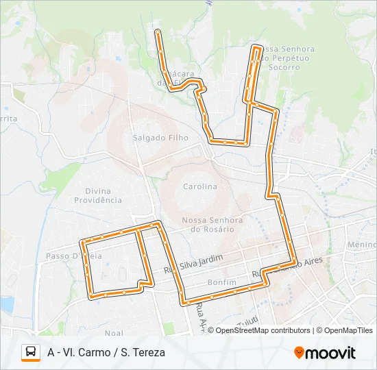 237 CHÁCARA DAS FLORES Bus Line Map