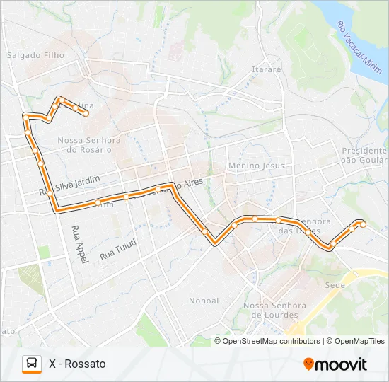 241 CAROLINA / SÃO JOSÉ Bus Line Map