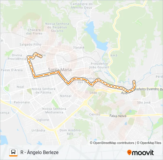 241 CAROLINA / SÃO JOSÉ Bus Line Map
