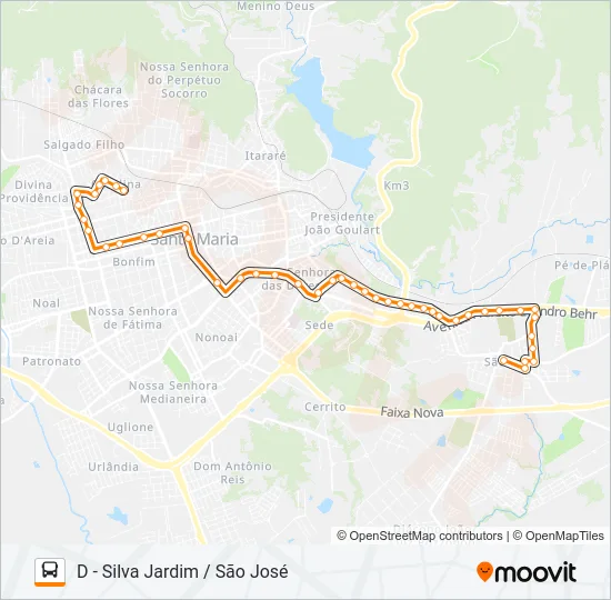 241 CAROLINA / SÃO JOSÉ Bus Line Map