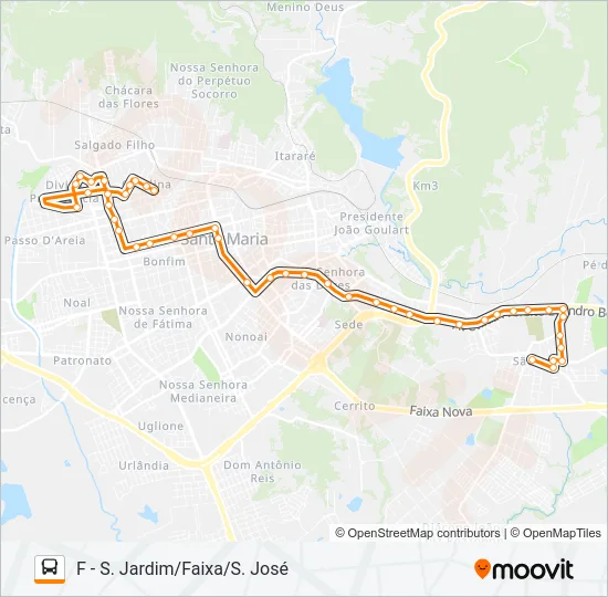 241 CAROLINA / SÃO JOSÉ Bus Line Map