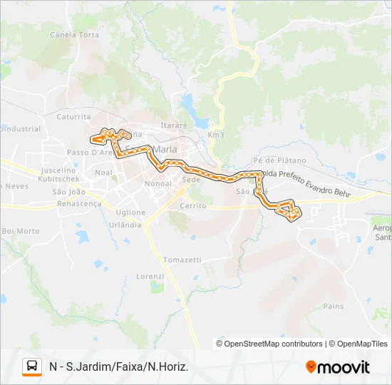 241 CAROLINA / SÃO JOSÉ Bus Line Map