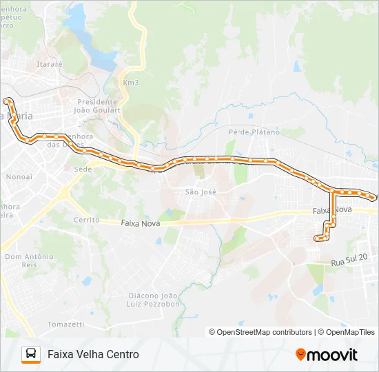 197 COHAB FERNANDO FERRARI Bus Line Map
