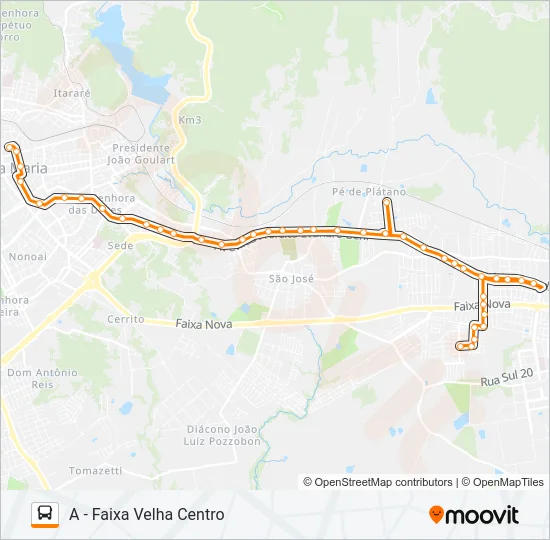 197 COHAB FERNANDO FERRARI Bus Line Map