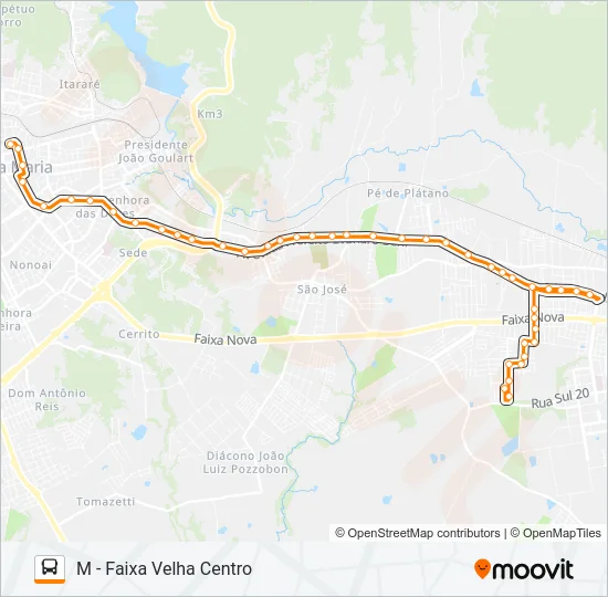 197 COHAB FERNANDO FERRARI Bus Line Map