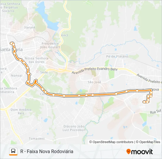 197 COHAB FERNANDO FERRARI Bus Line Map