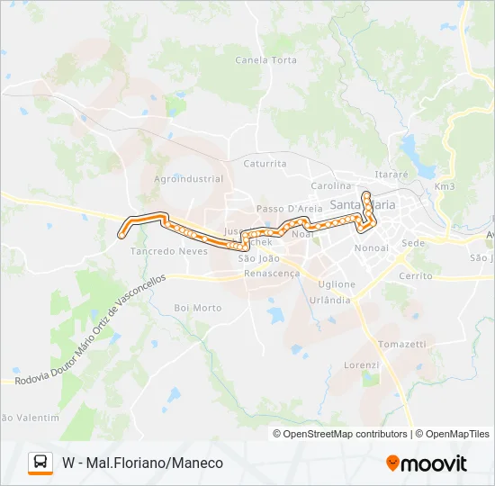 154 PARQUE PINHEIRO MACHADO Bus Line Map