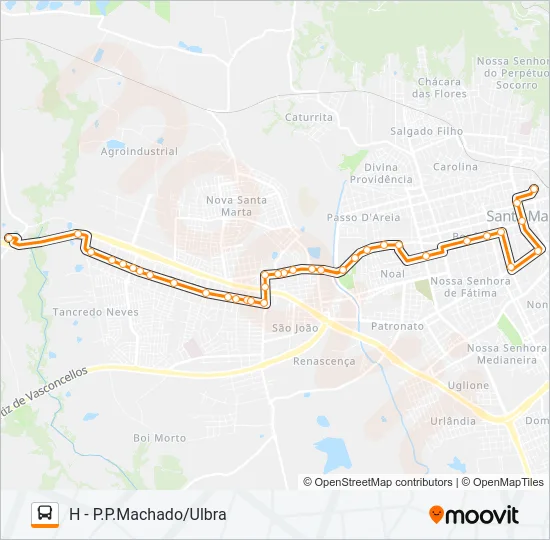 154 PARQUE PINHEIRO MACHADO Bus Line Map