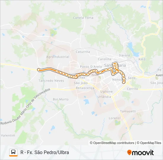 154 PARQUE PINHEIRO MACHADO Bus Line Map