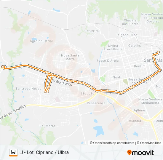 154 PARQUE PINHEIRO MACHADO Bus Line Map