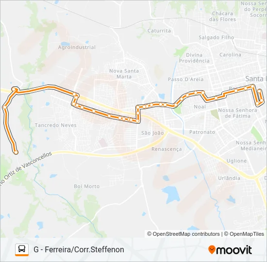 154 PARQUE PINHEIRO MACHADO Bus Line Map
