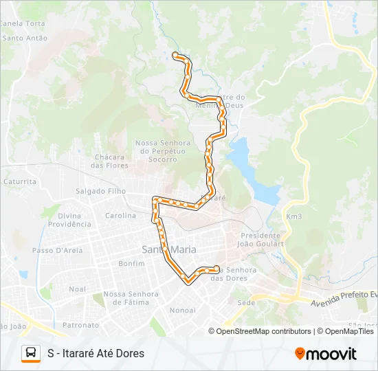 212 CAMPESTRE / VILA SCHIRMER Bus Line Map