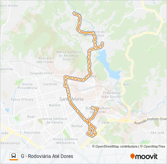 212 CAMPESTRE / VILA SCHIRMER Bus Line Map