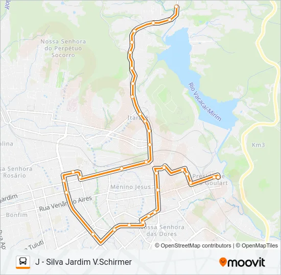 212 CAMPESTRE / VILA SCHIRMER Bus Line Map