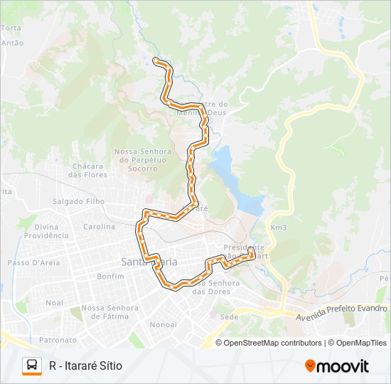 223 VILA SCHIRMER / CAMPESTRE bus Line Map