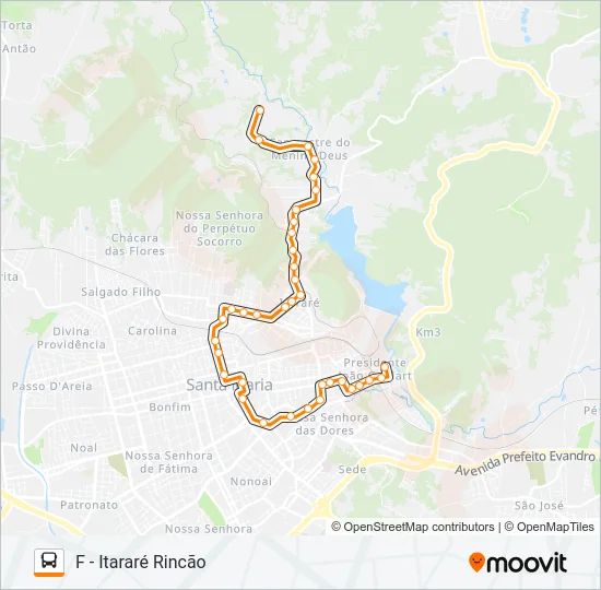 223 VILA SCHIRMER / CAMPESTRE Bus Line Map
